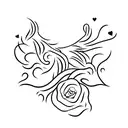 Alex name with heart tattoo design idea