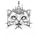 cruz católica  tattoo design idea