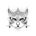 cruz católica  tattoo design idea