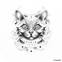 cruz católica  tattoo design idea