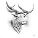 Taurus whole back tattoo design idea