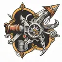 machinist tools   tattoo design idea