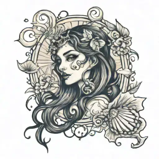 seashell sister tattoo design tattoo design idea