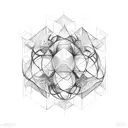metatron cube tattoo design idea