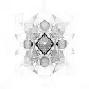 metatron cube tattoo design idea