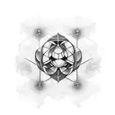 metatron cube tattoo design idea