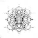metatron cube tattoo design idea