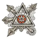 ouija pointer tattoo design idea