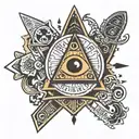 ouija pointer tattoo design idea