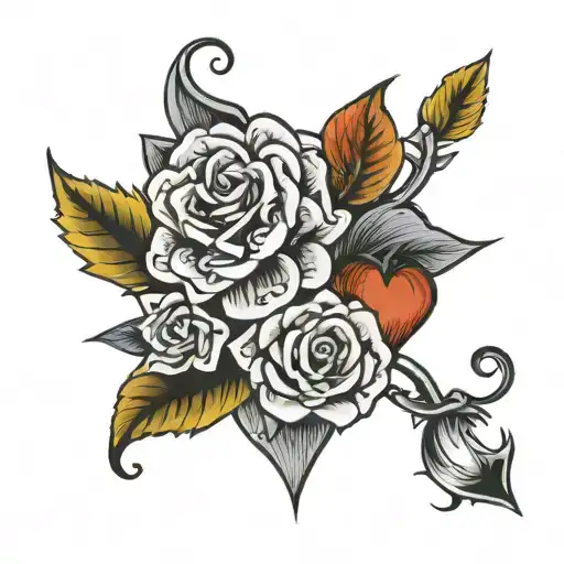 fuck love tattoo design idea