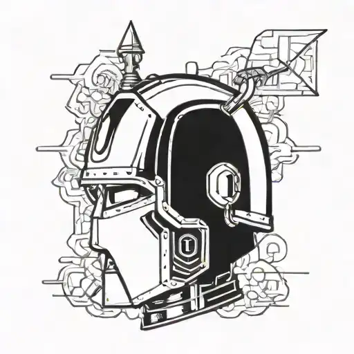 head of then iron giant tattoo design idea