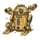 Droids transforming into ships from Star Wars  tattoo design idea