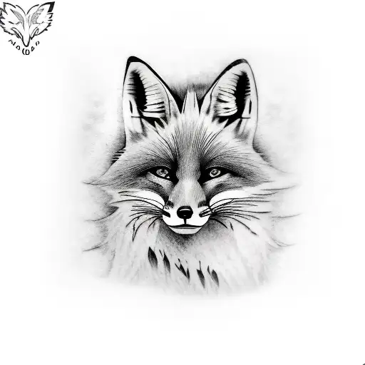 anime fox tattoo design idea