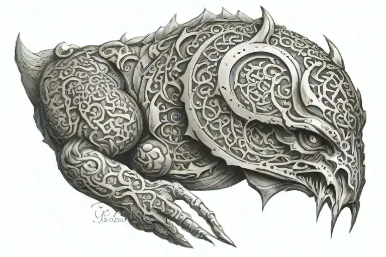 Alhamdulillah tattoo design idea