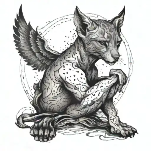 solitude, suffering, questioning, freedom tattoo design idea