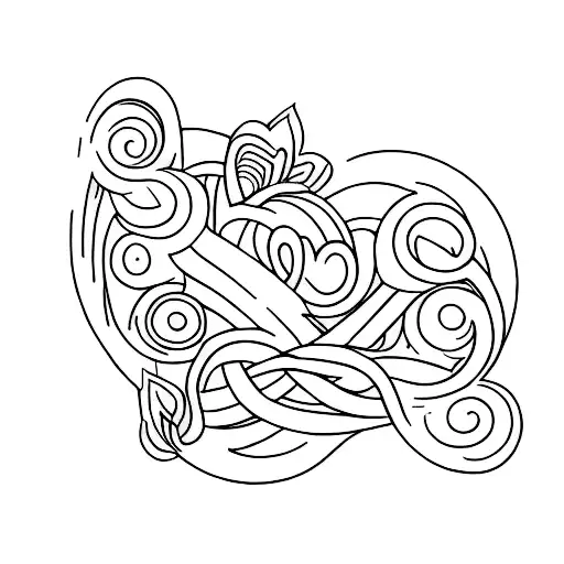 eternal love tattoo design idea