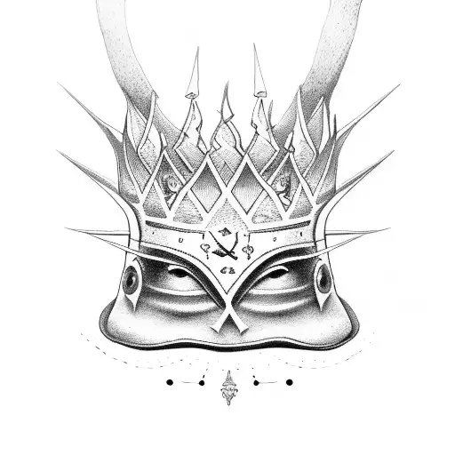 Jcole born sinner crown tattoo idea | TattoosAI