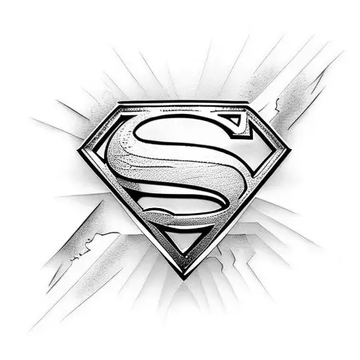 logo de superman con tatuaje maori tattoo design idea