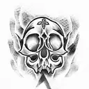 Skull tattoo design idea