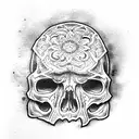Skull tattoo design idea
