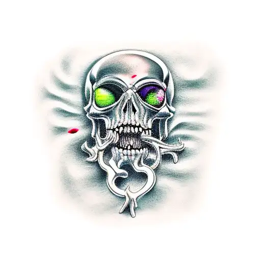 memento mori tattoo design idea