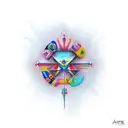 aarcangel gabriel tattoo design idea