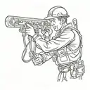 electrician tattoo design idea