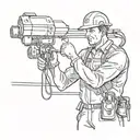 electrician tattoo design idea