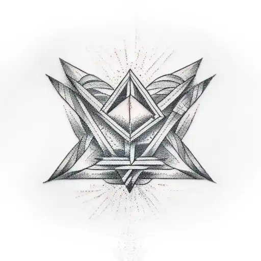 Triangle tattoo design idea