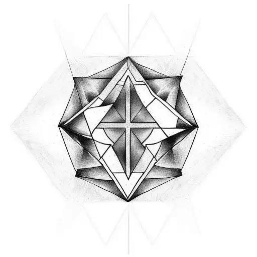 Triangle tattoo design idea