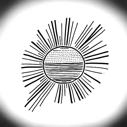 sunrise tattoo design idea