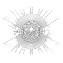 sunset  tattoo design idea