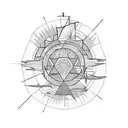 sunset  tattoo design idea