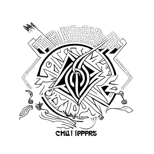 red hot chilli peppers logo tattoo design idea