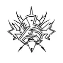 red hot chilli peppers logo tattoo design idea
