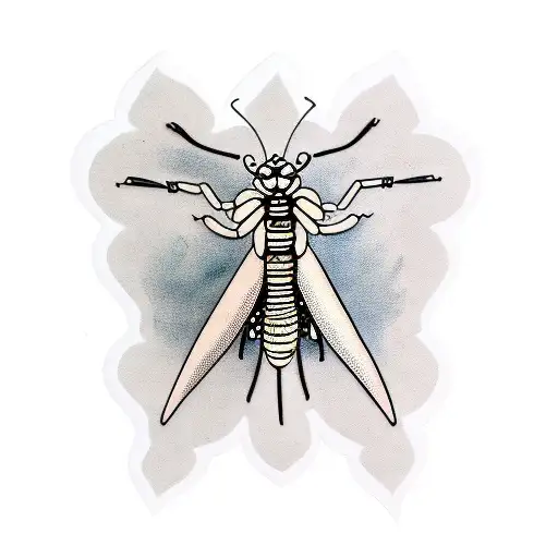 mantis tattoo design idea