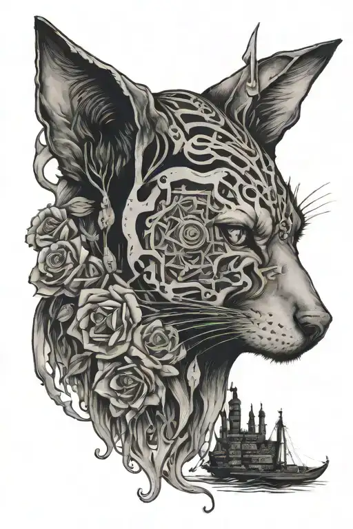 sleeping sickness city and colour tattoo tattoo design idea