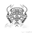 mayan sleeve tattoo design idea