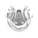 Trap music soundwave tattoo design idea