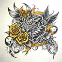 falling in reverse tattoo design idea