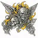 falling in reverse tattoo design idea