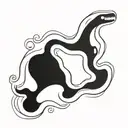 loch ness monster no background tattoo design idea