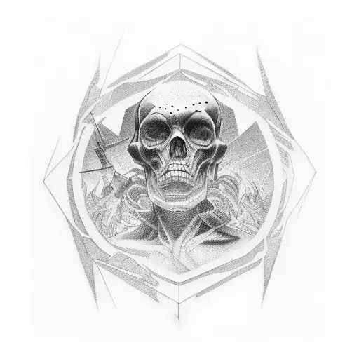 portrait of andrew tate tattoo design idea