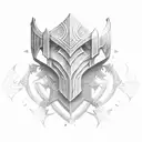 medieval warriors posing tattoo design idea