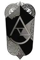 Nordic symbols: valknut, yggdrasil and a world serpent tattoo design idea