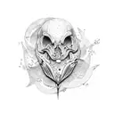 broken bone tattoo design idea