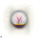 Create a sleeve tattoo with the images of a mustard seed, a mustard tree, a man hiding a treasure in a field, a full fis tattoo design idea