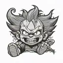 chucky rugrats other half chucky tattoo design idea