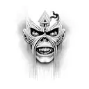Iron maiden somewhere in time  tattoo design idea