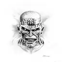 Iron maiden somewhere in time  tattoo design idea
